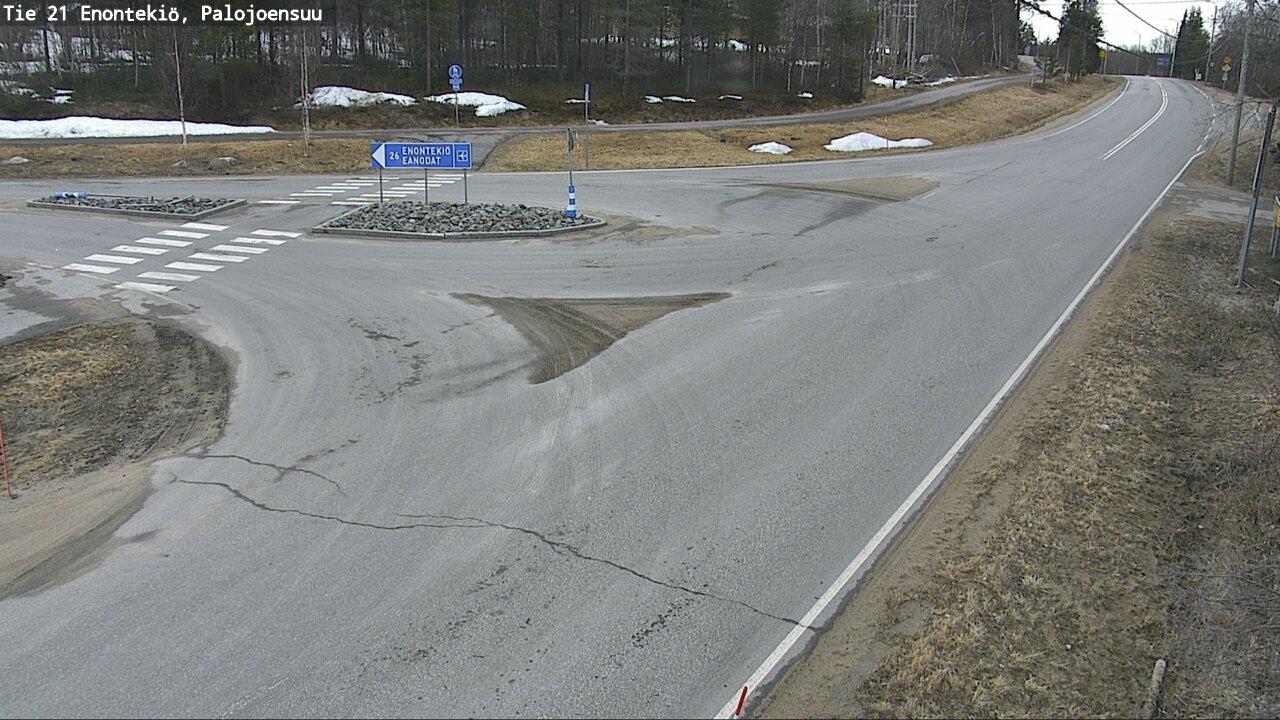 Weather Camera Image Väg 21 Enontekis, Palojoensuu, Enontekiö, Lappi
