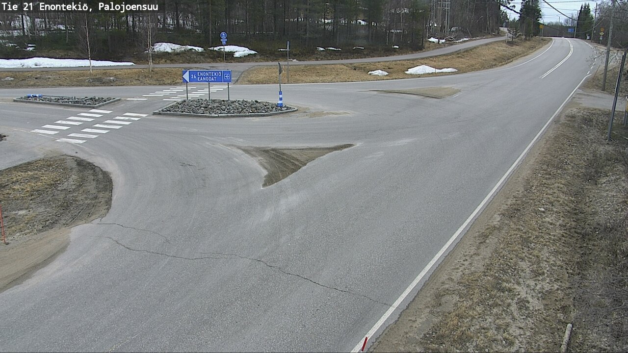Weather Camera Image Väg 21 Enontekis, Palojoensuu, Enontekiö, Lappi