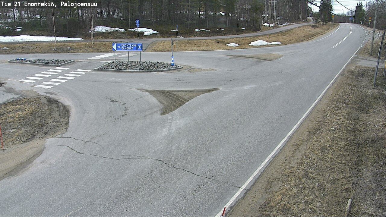 Weather Camera Image Väg 21 Enontekis, Palojoensuu, Enontekiö, Lappi