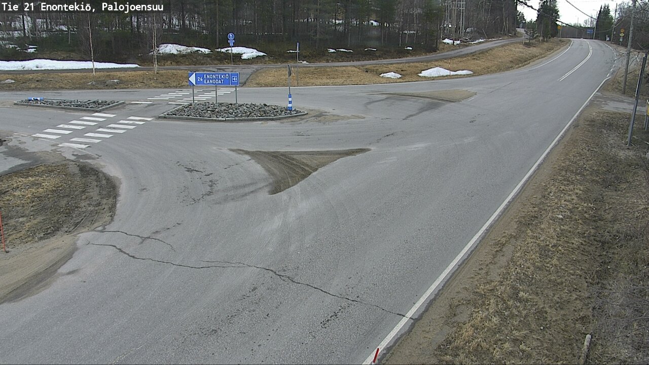 Weather Camera Image Väg 21 Enontekis, Palojoensuu, Enontekiö, Lappi