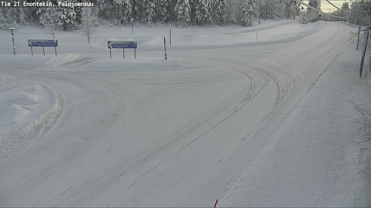 Weather Camera Image Road 21 Enontekiö, Palojoensuu, Enontekiö, Lappi