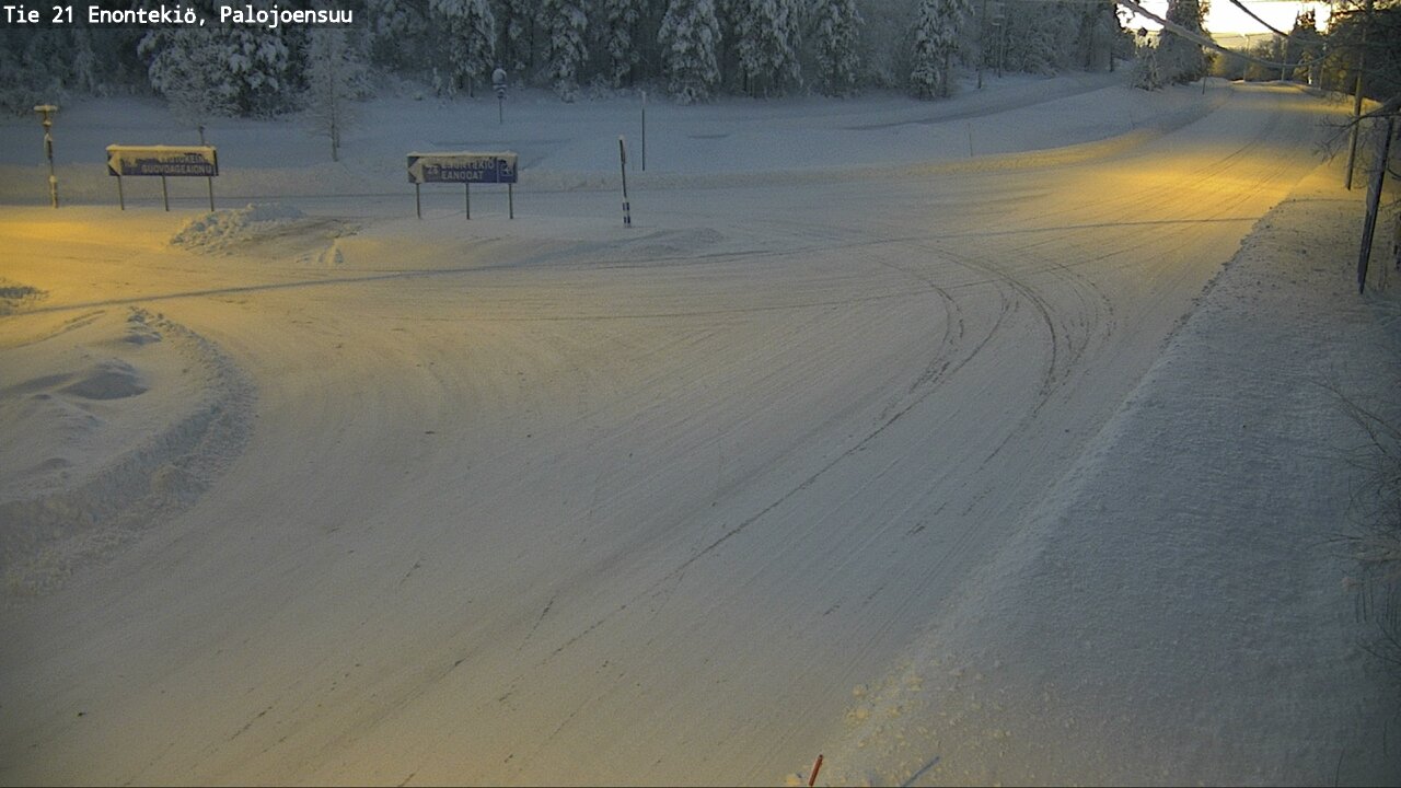 Weather Camera Image Road 21 Enontekiö, Palojoensuu, Enontekiö, Lappi