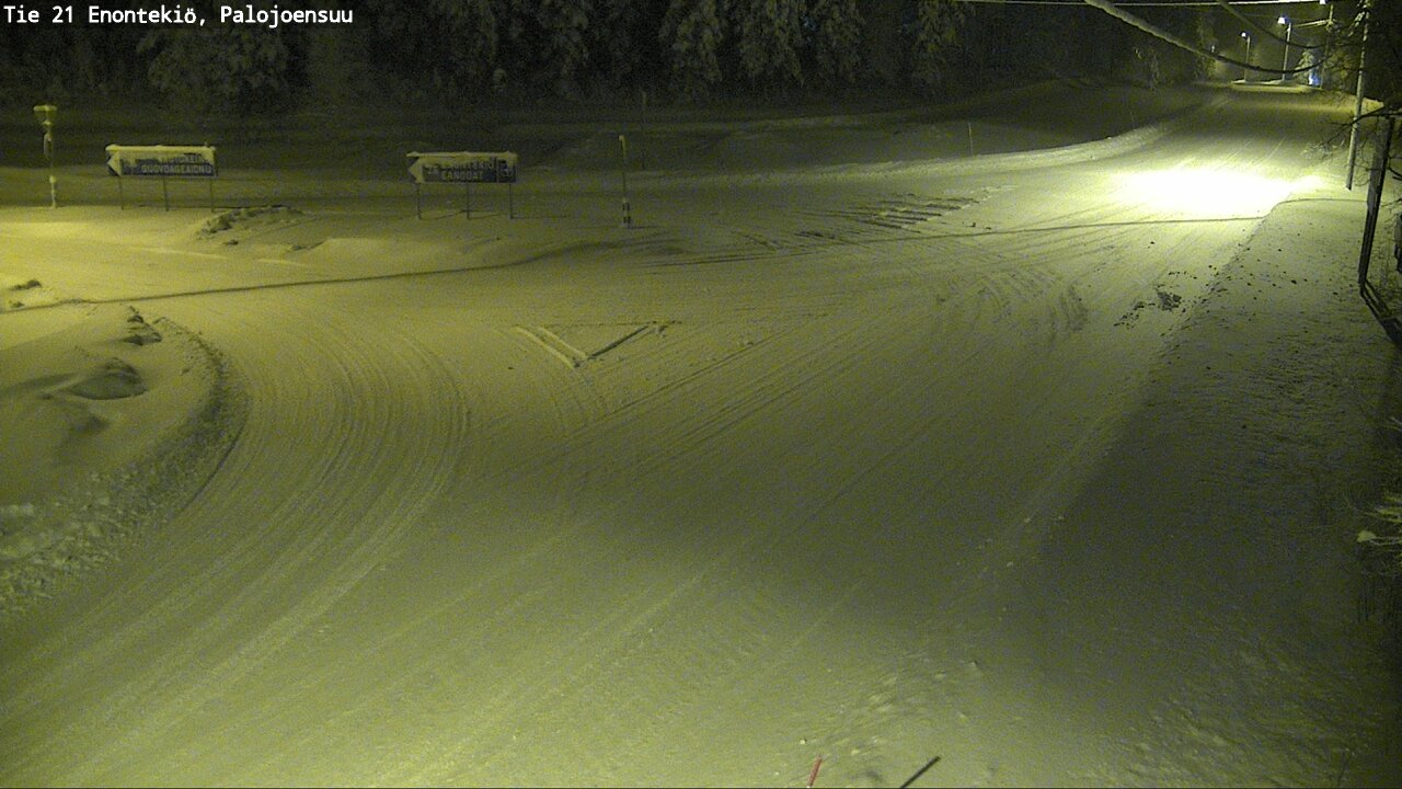 Weather Camera Image Väg 21 Enontekis, Palojoensuu, Enontekiö, Lappi