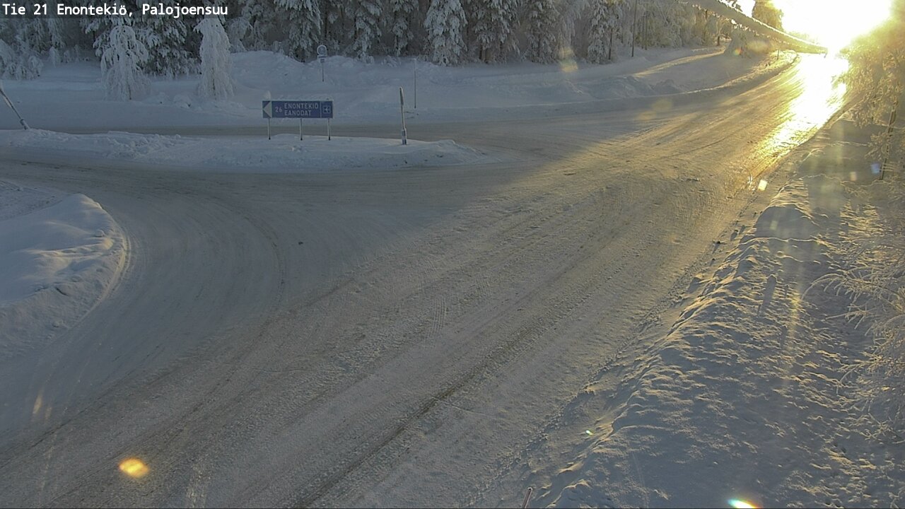 Weather Camera Image Väg 21 Enontekis, Palojoensuu, Enontekiö, Lappi