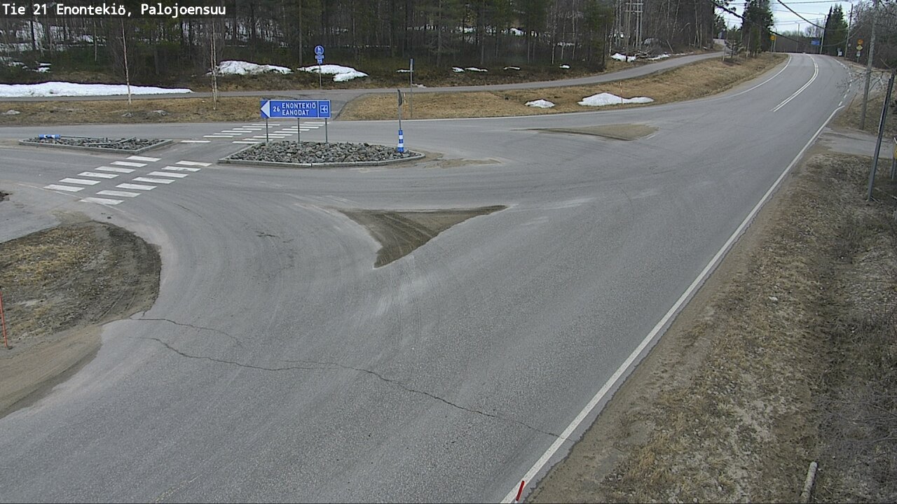Weather Camera Image Väg 21 Enontekis, Palojoensuu, Enontekiö, Lappi