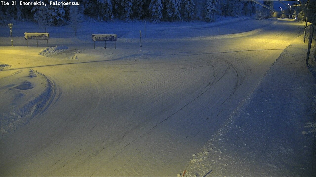 Weather Camera Image Road 21 Enontekiö, Palojoensuu, Enontekiö, Lappi