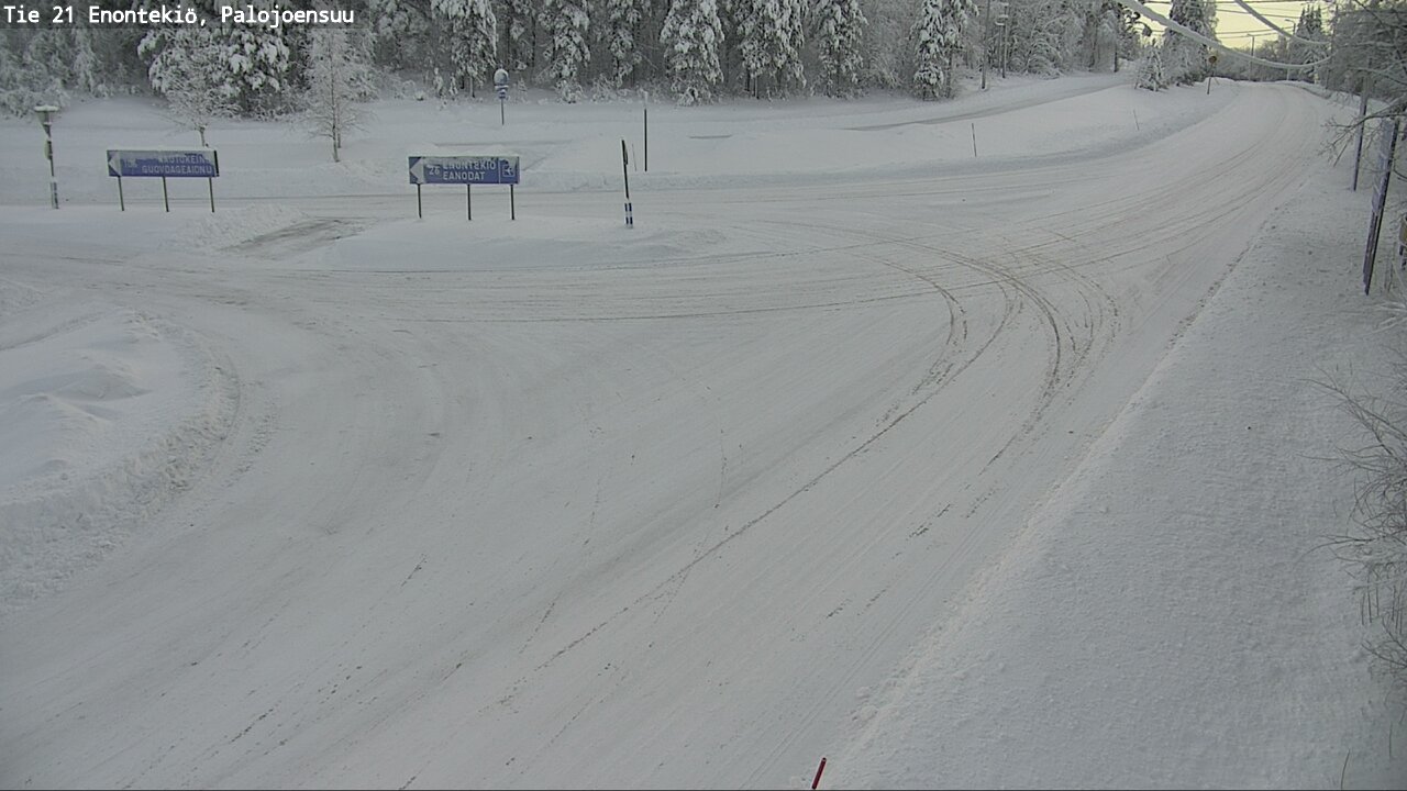 Weather Camera Image Road 21 Enontekiö, Palojoensuu, Enontekiö, Lappi