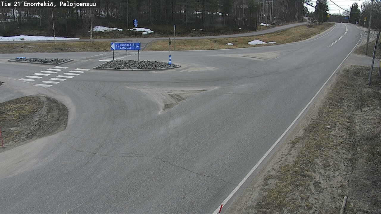 Weather Camera Image Road 21 Enontekiö, Palojoensuu, Enontekiö, Lappi