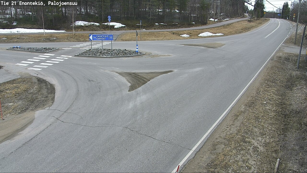 Weather Camera Image Väg 21 Enontekis, Palojoensuu, Enontekiö, Lappi