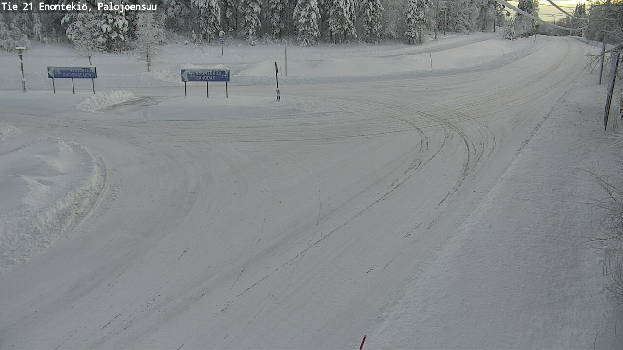 Weather Camera Image Road 21 Enontekiö, Palojoensuu, Enontekiö, Lappi