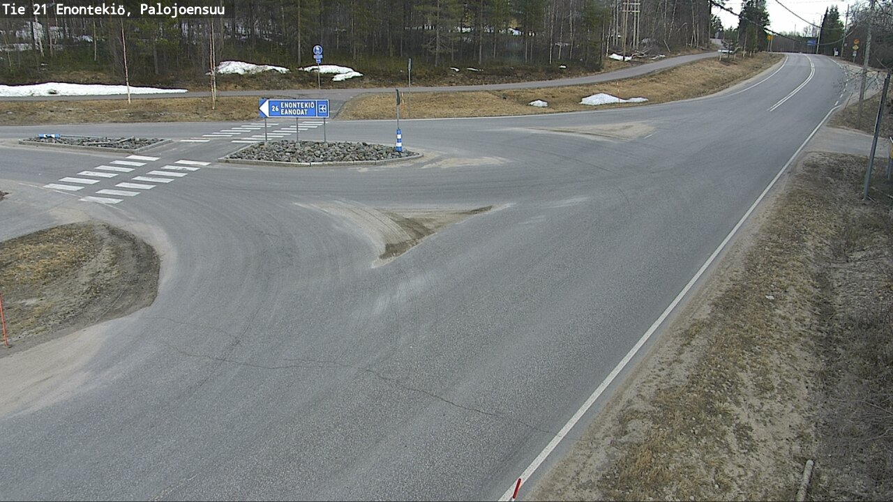 Weather Camera Image Väg 21 Enontekis, Palojoensuu, Enontekiö, Lappi