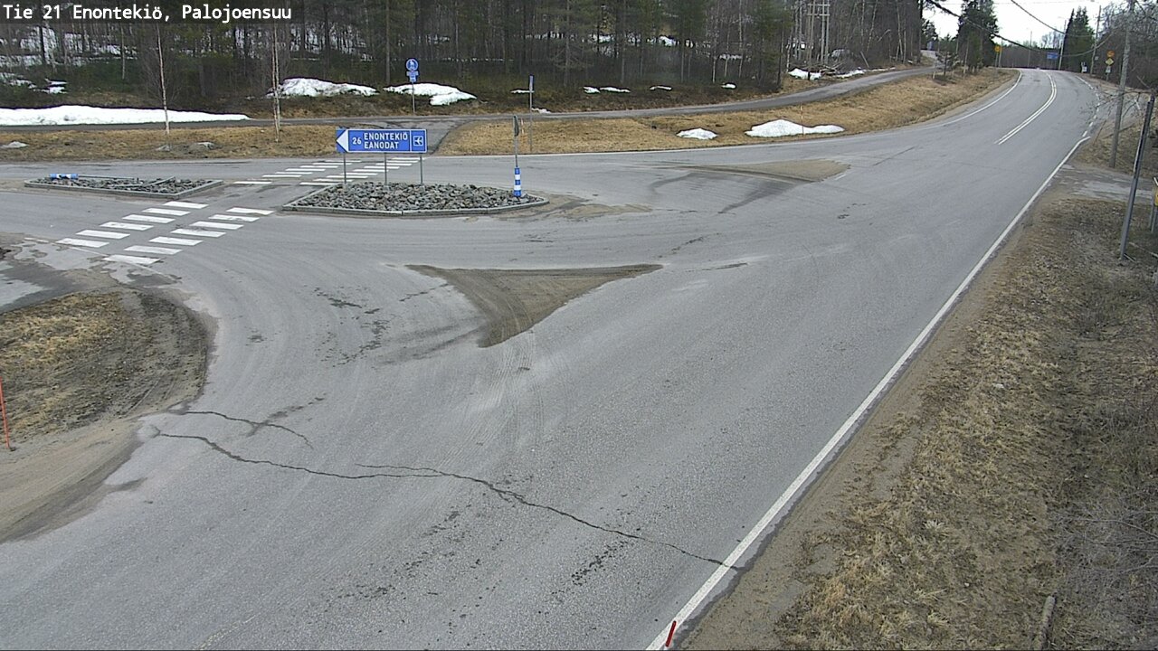 Weather Camera Image Väg 21 Enontekis, Palojoensuu, Enontekiö, Lappi