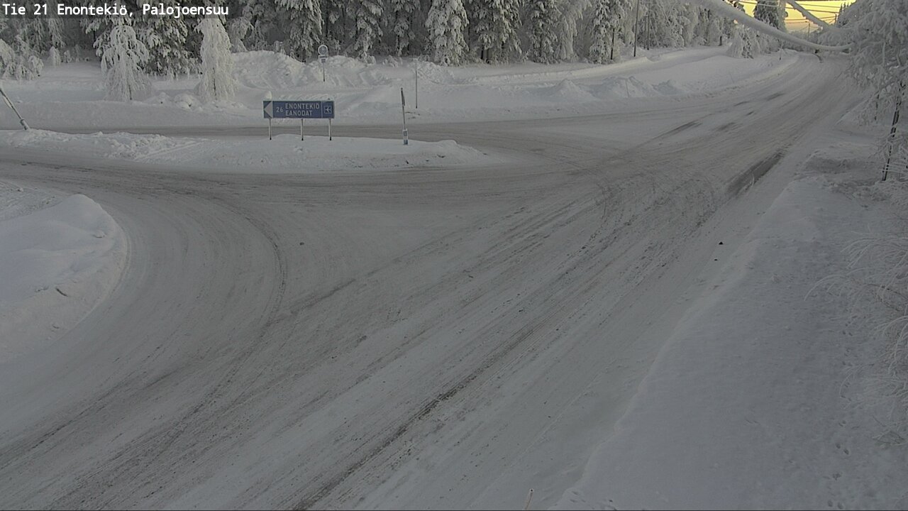 Weather Camera Image Road 21 Enontekiö, Palojoensuu, Enontekiö, Lappi