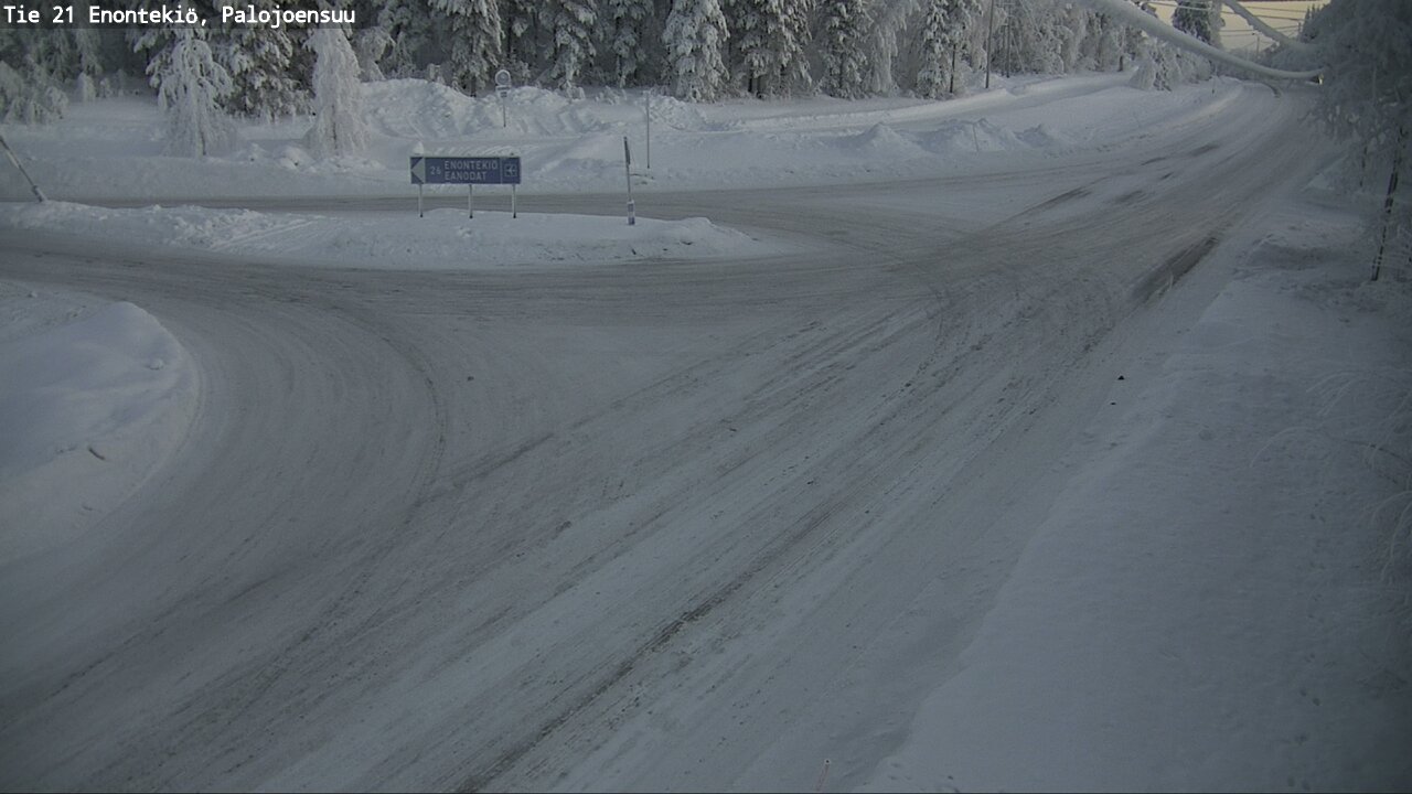 Weather Camera Image Road 21 Enontekiö, Palojoensuu, Enontekiö, Lappi