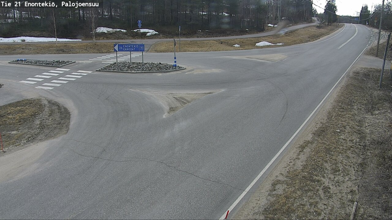 Weather Camera Image Road 21 Enontekiö, Palojoensuu, Enontekiö, Lappi