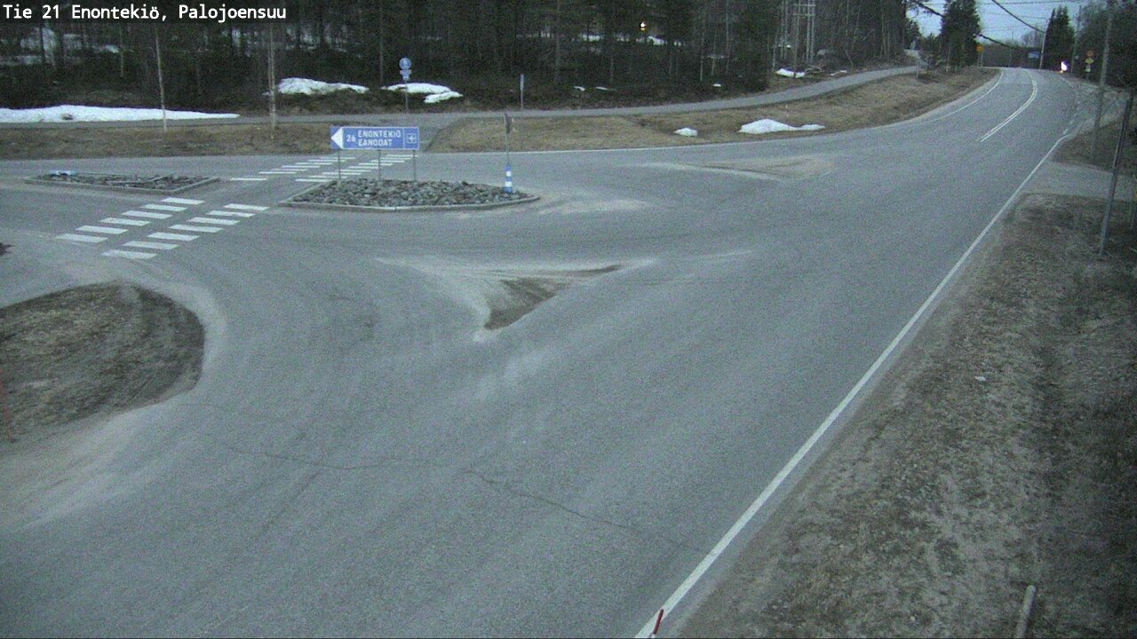Weather Camera Image Road 21 Enontekiö, Palojoensuu, Enontekiö, Lappi