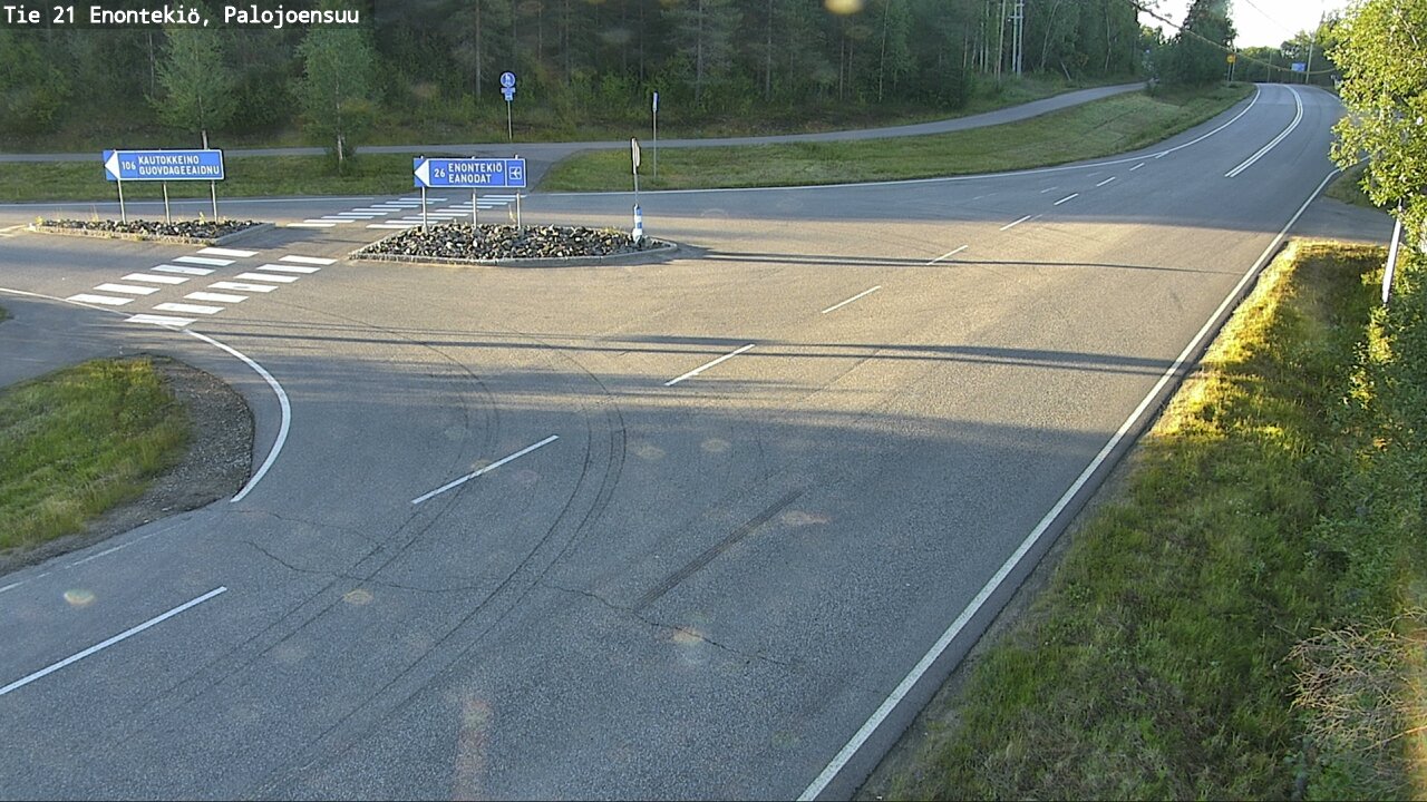 Weather Camera Image Road 21 Enontekiö, Palojoensuu, Enontekiö, Lappi