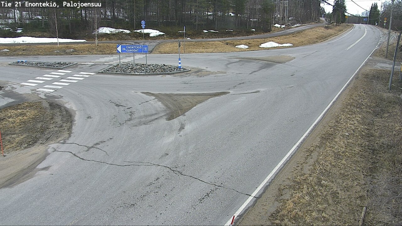 Weather Camera Image Väg 21 Enontekis, Palojoensuu, Enontekiö, Lappi