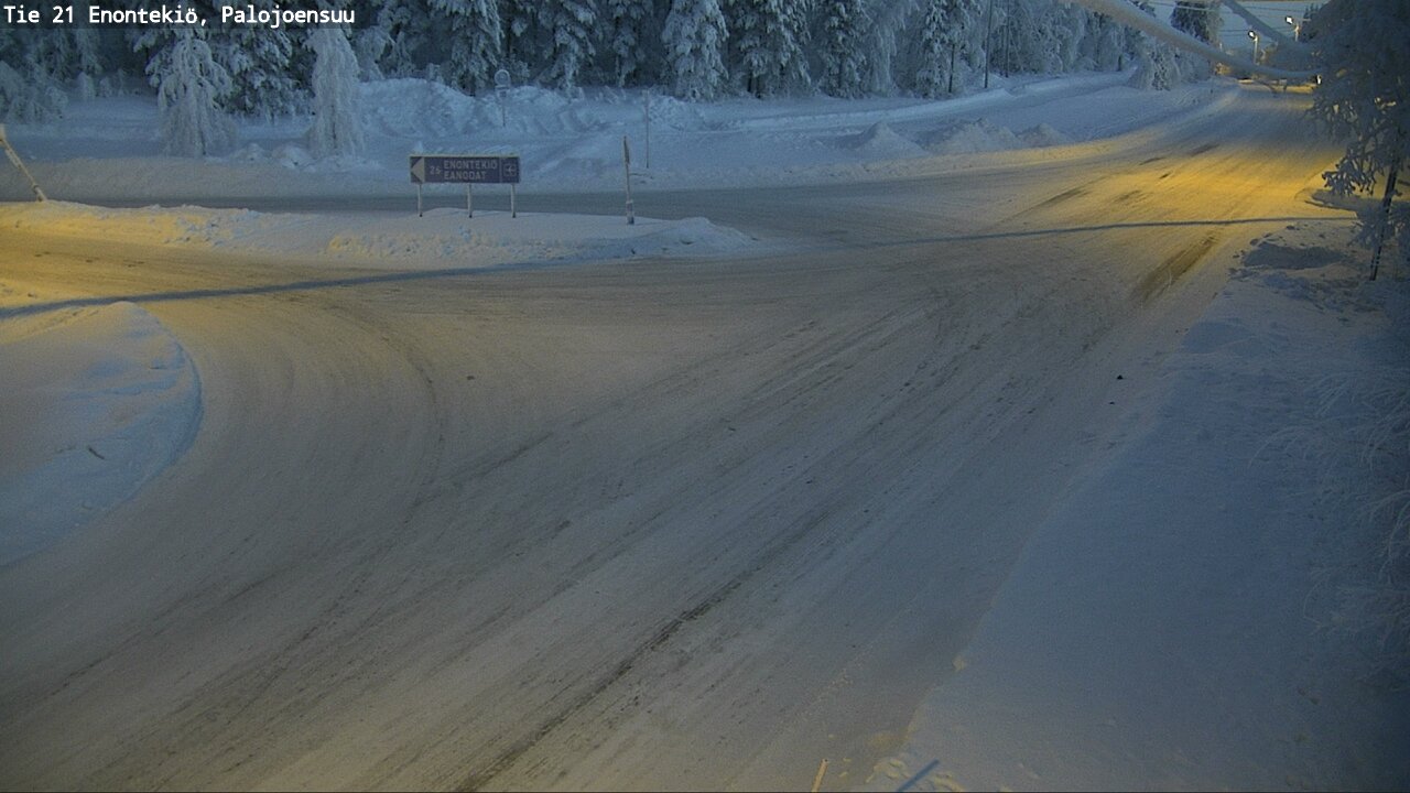 Weather Camera Image Road 21 Enontekiö, Palojoensuu, Enontekiö, Lappi