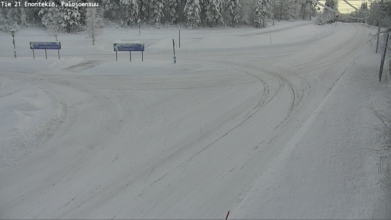 Weather Camera Image Road 21 Enontekiö, Palojoensuu, Enontekiö, Lappi