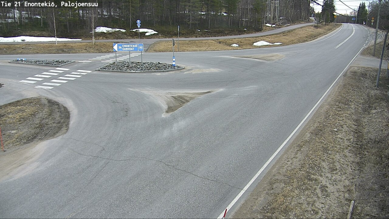 Weather Camera Image Road 21 Enontekiö, Palojoensuu, Enontekiö, Lappi