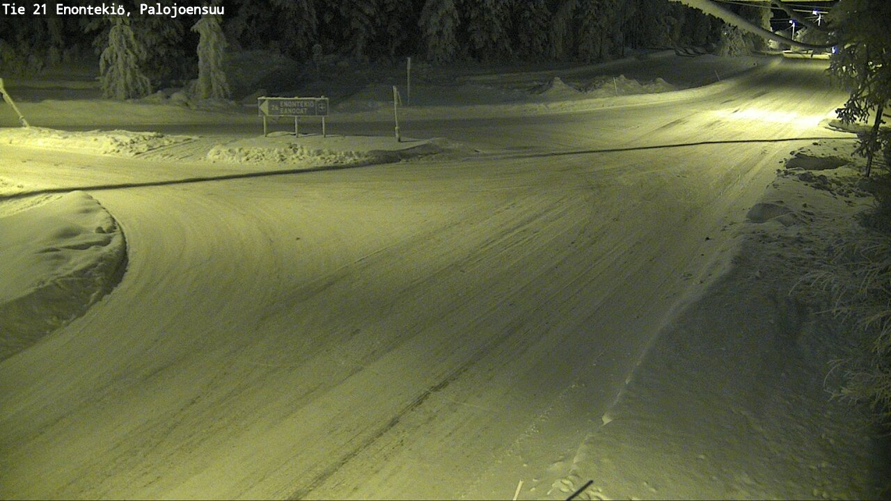 Weather Camera Image Road 21 Enontekiö, Palojoensuu, Enontekiö, Lappi