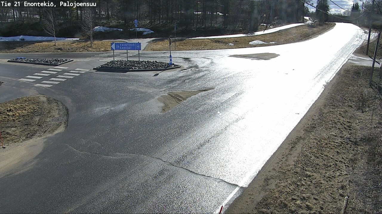 Weather Camera Image Road 21 Enontekiö, Palojoensuu, Enontekiö, Lappi