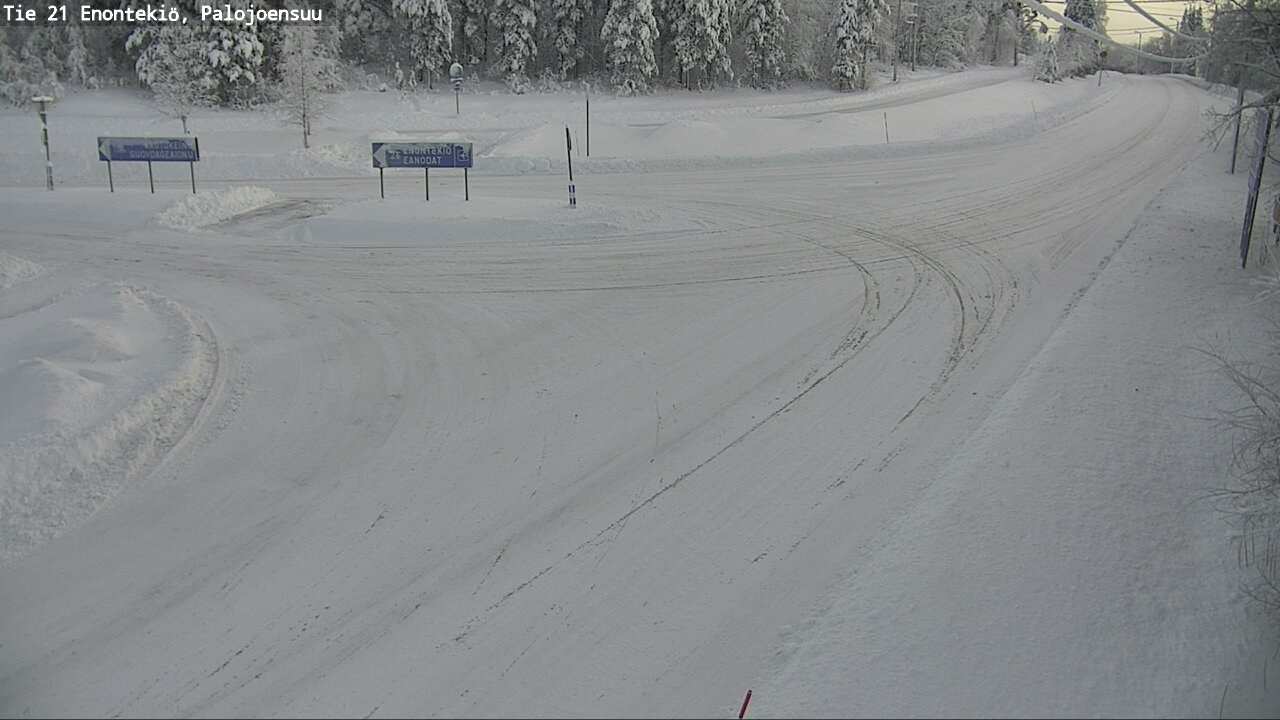 Weather Camera Image Road 21 Enontekiö, Palojoensuu, Enontekiö, Lappi