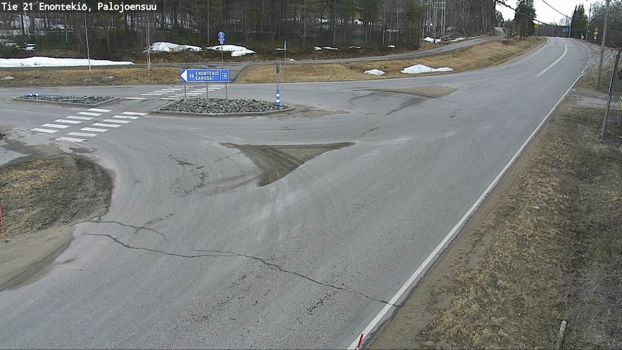 Weather Camera Image Väg 21 Enontekis, Palojoensuu, Enontekiö, Lappi