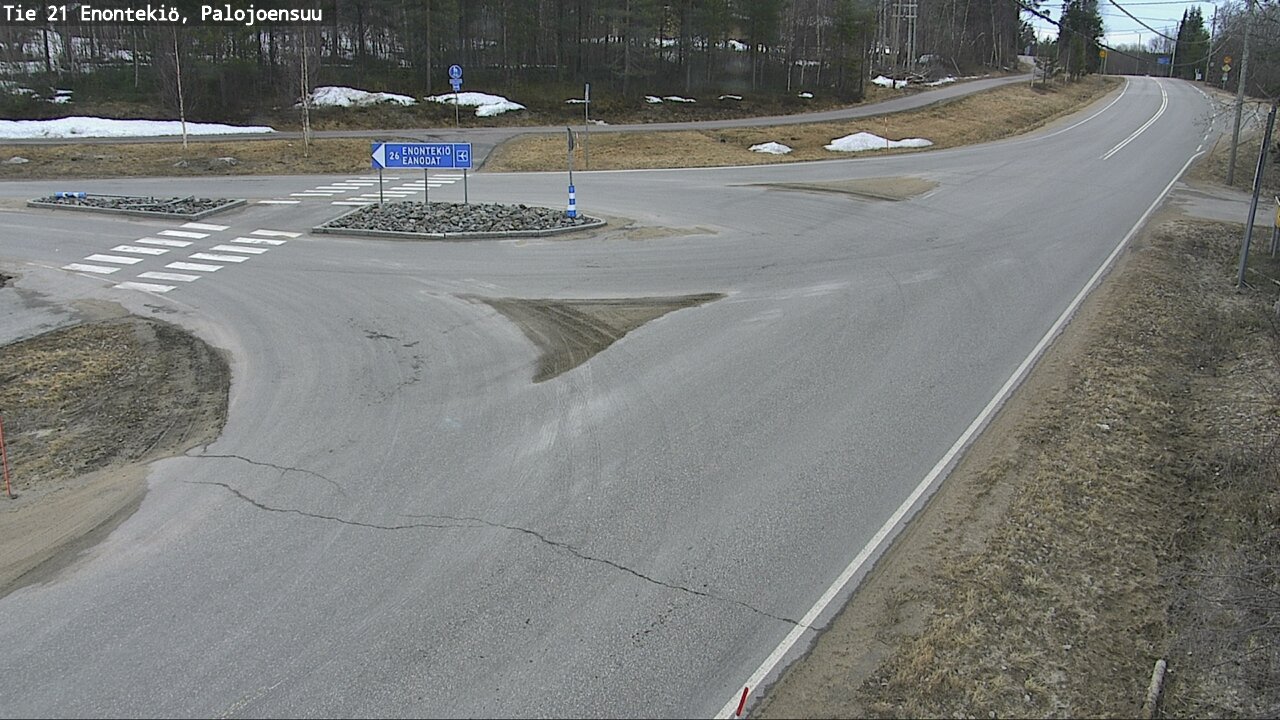Weather Camera Image Väg 21 Enontekis, Palojoensuu, Enontekiö, Lappi