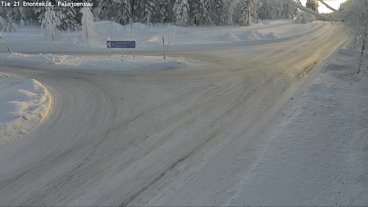 Weather Camera Image Väg 21 Enontekis, Palojoensuu, Enontekiö, Lappi