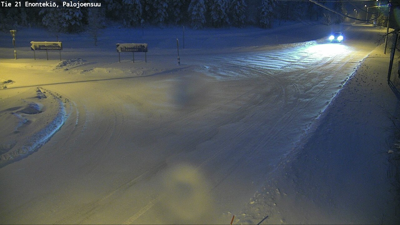 Weather Camera Image Väg 21 Enontekis, Palojoensuu, Enontekiö, Lappi