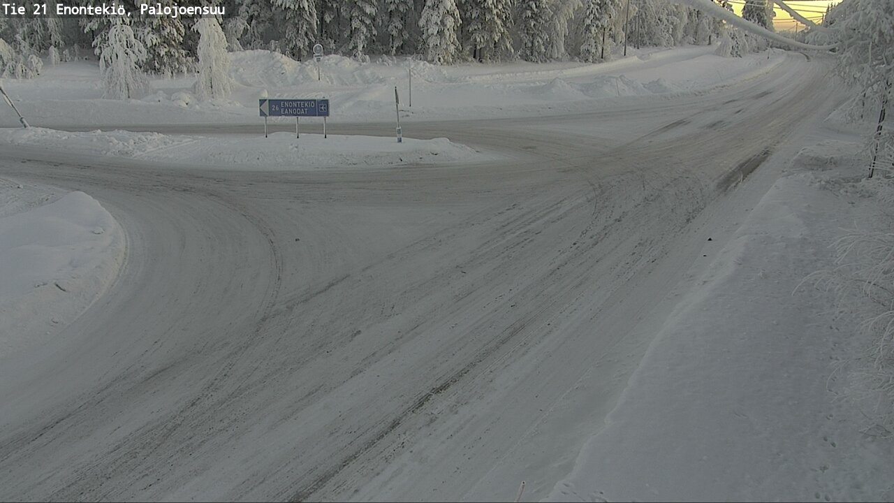 Weather Camera Image Road 21 Enontekiö, Palojoensuu, Enontekiö, Lappi