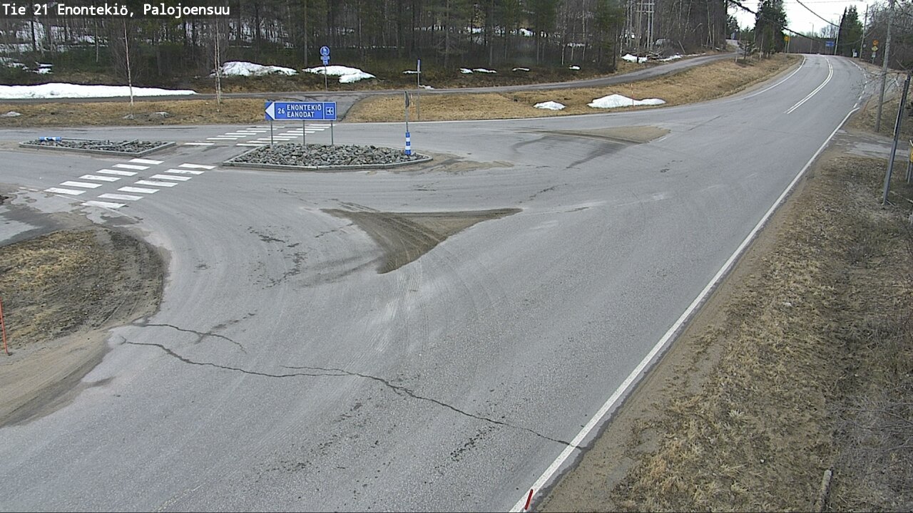 Weather Camera Image Väg 21 Enontekis, Palojoensuu, Enontekiö, Lappi