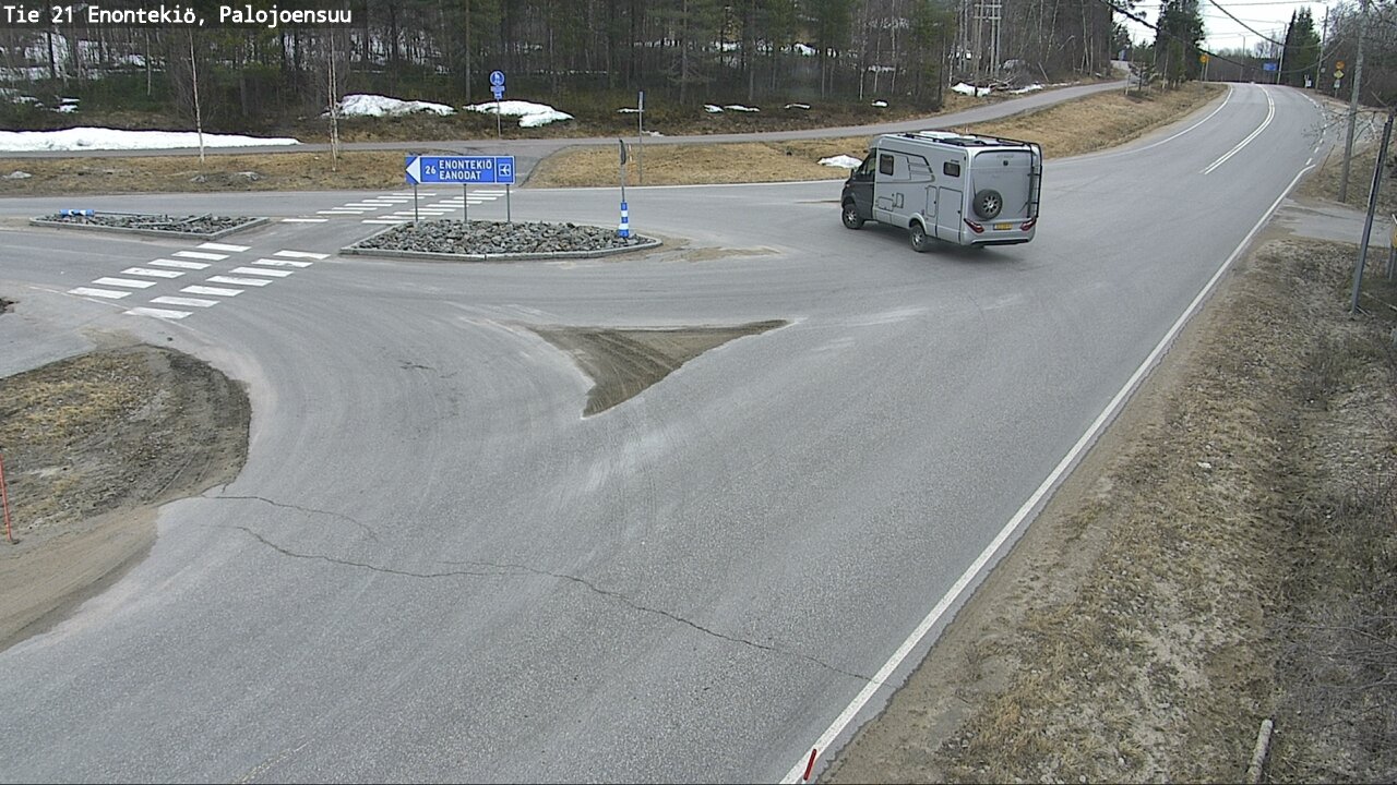 Weather Camera Image Väg 21 Enontekis, Palojoensuu, Enontekiö, Lappi