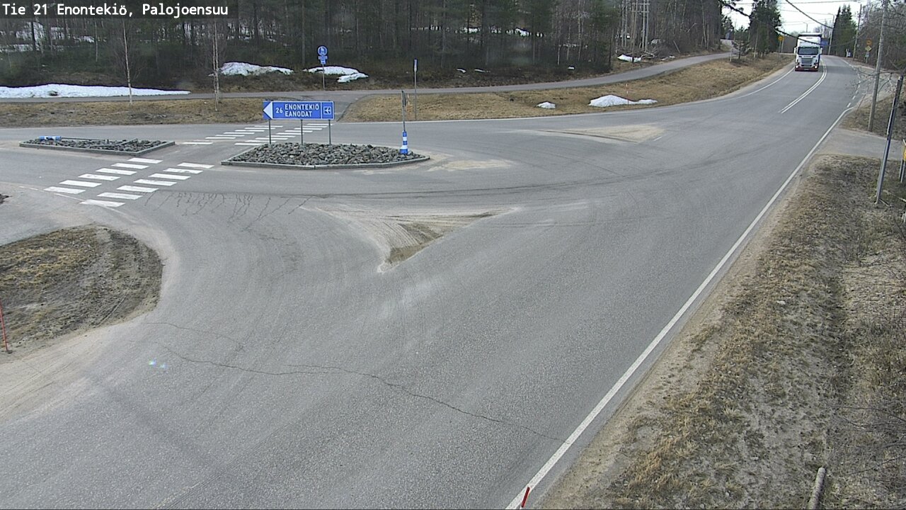Weather Camera Image Road 21 Enontekiö, Palojoensuu, Enontekiö, Lappi