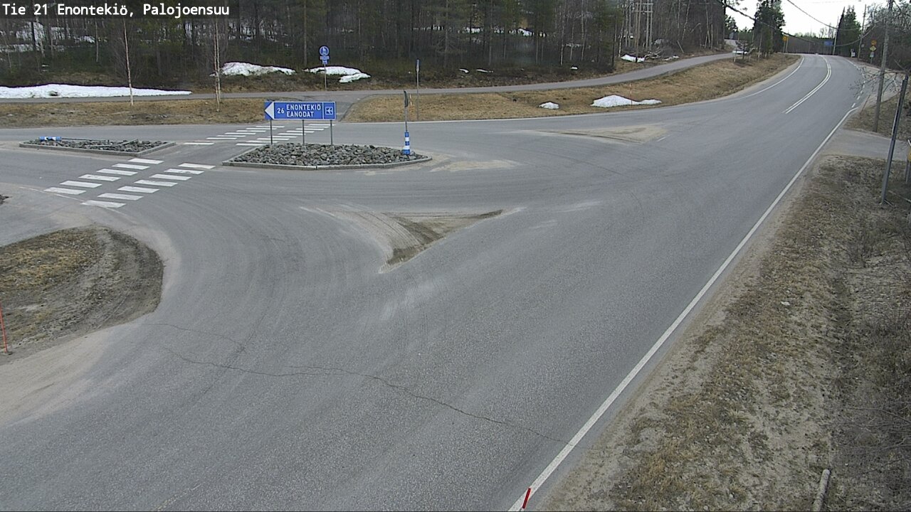 Weather Camera Image Väg 21 Enontekis, Palojoensuu, Enontekiö, Lappi