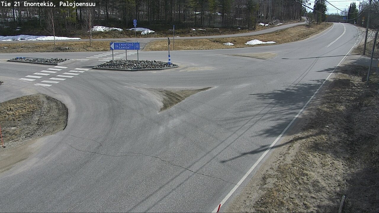 Weather Camera Image Väg 21 Enontekis, Palojoensuu, Enontekiö, Lappi