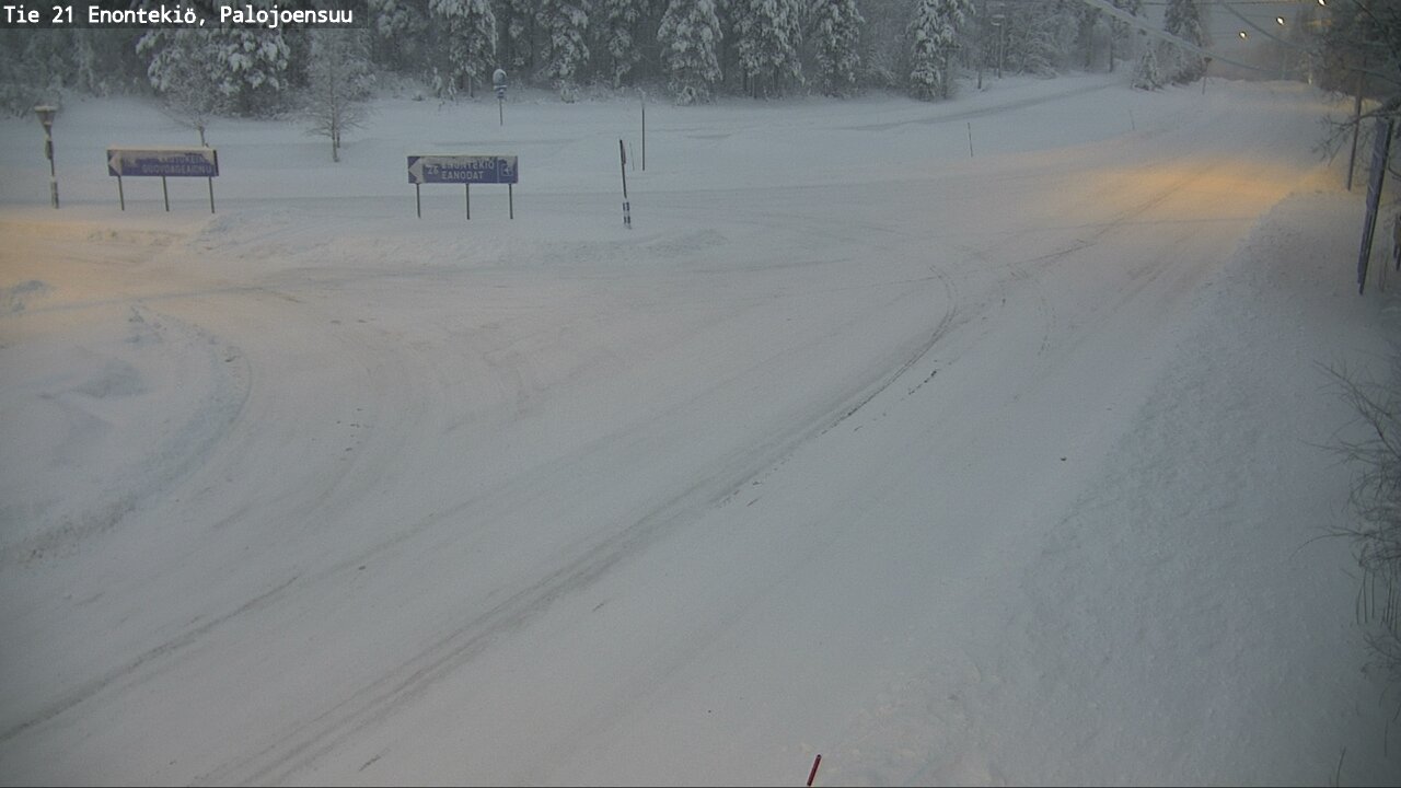 Weather Camera Image Väg 21 Enontekis, Palojoensuu, Enontekiö, Lappi