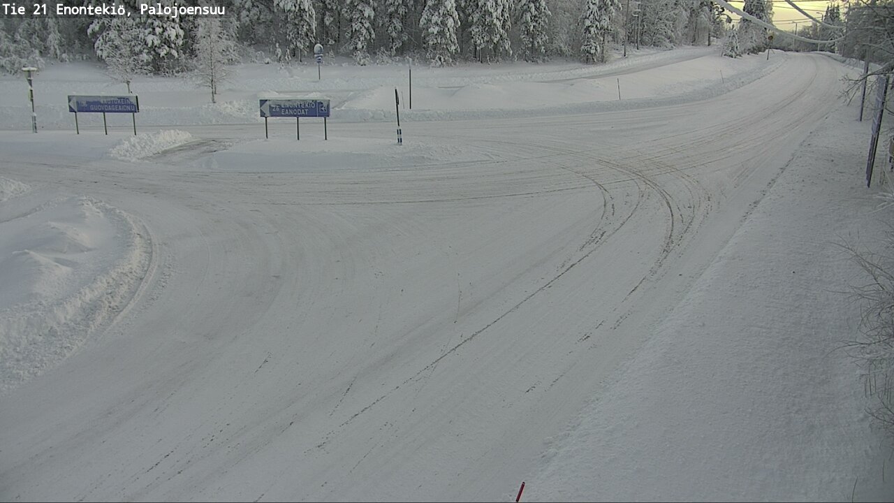 Weather Camera Image Road 21 Enontekiö, Palojoensuu, Enontekiö, Lappi