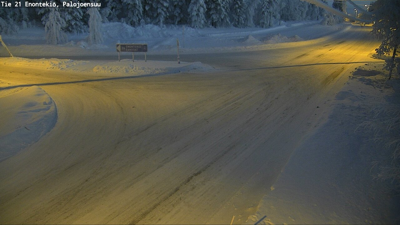 Weather Camera Image Road 21 Enontekiö, Palojoensuu, Enontekiö, Lappi