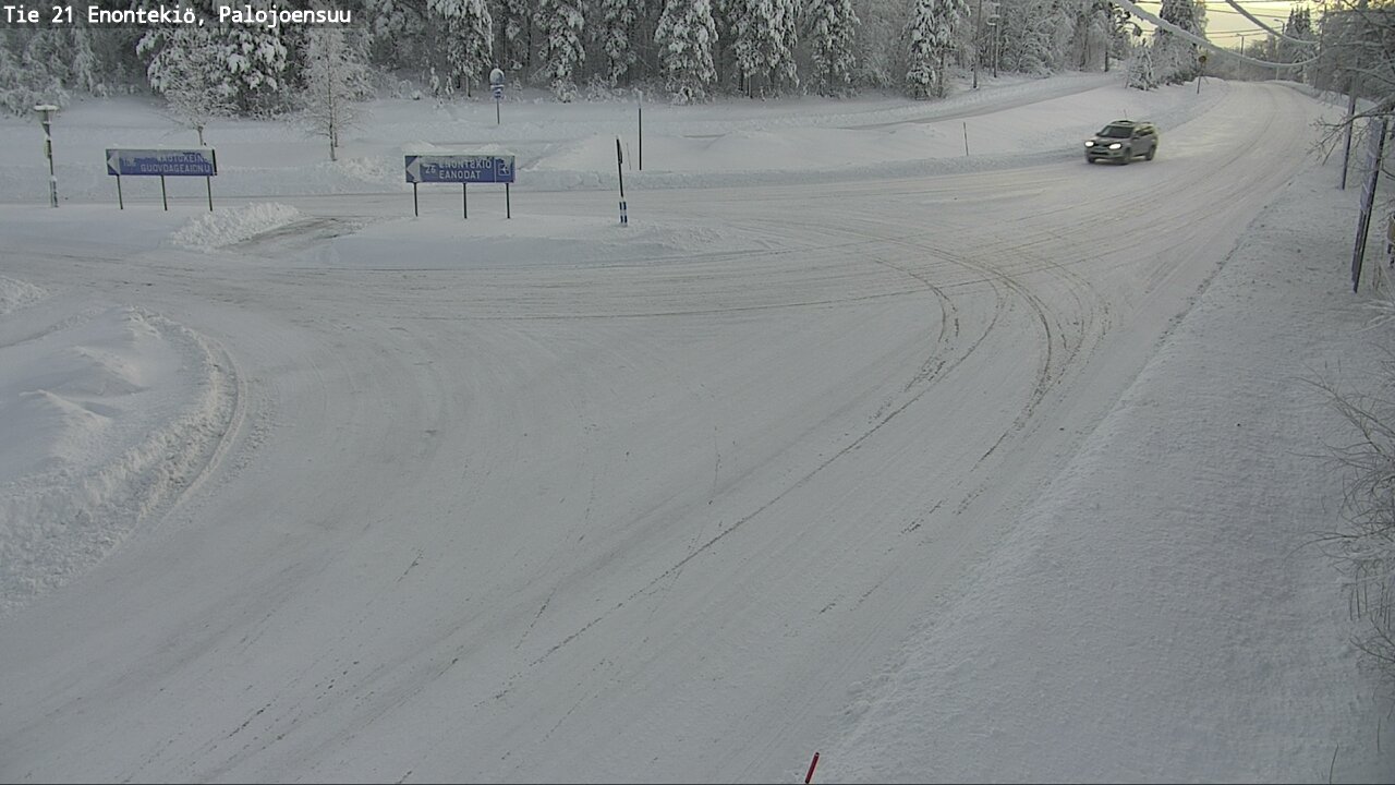 Weather Camera Image Road 21 Enontekiö, Palojoensuu, Enontekiö, Lappi