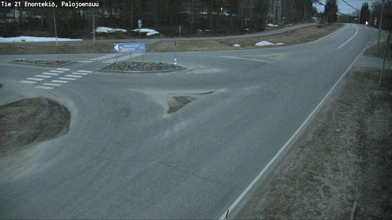 Weather Camera Image Road 21 Enontekiö, Palojoensuu, Enontekiö, Lappi