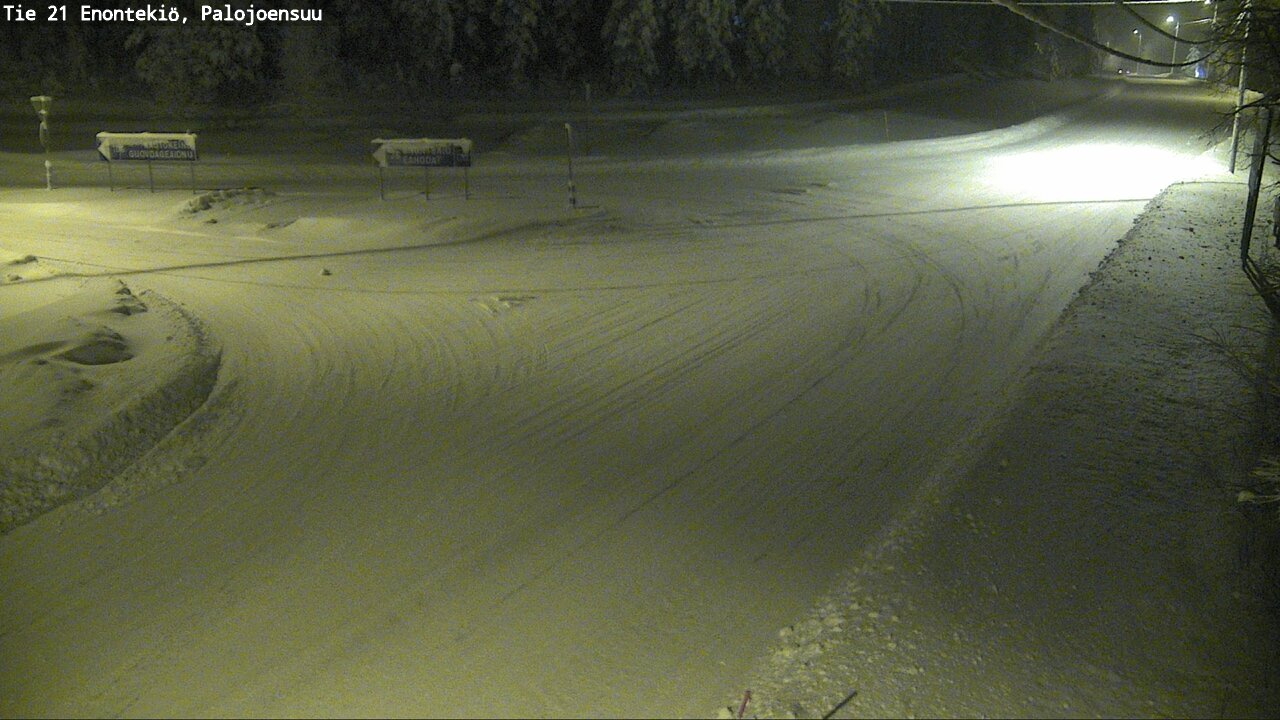 Weather Camera Image Väg 21 Enontekis, Palojoensuu, Enontekiö, Lappi