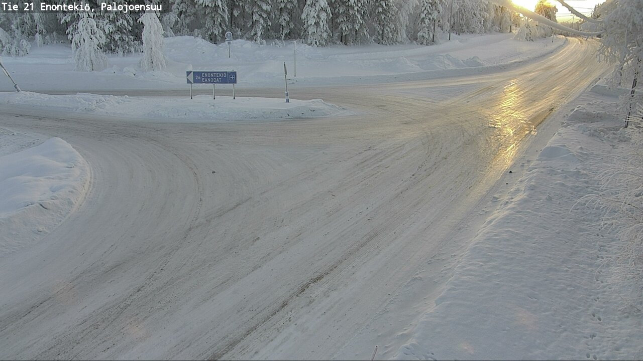 Weather Camera Image Väg 21 Enontekis, Palojoensuu, Enontekiö, Lappi