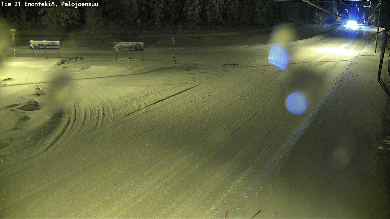 Weather Camera Image Väg 21 Enontekis, Palojoensuu, Enontekiö, Lappi