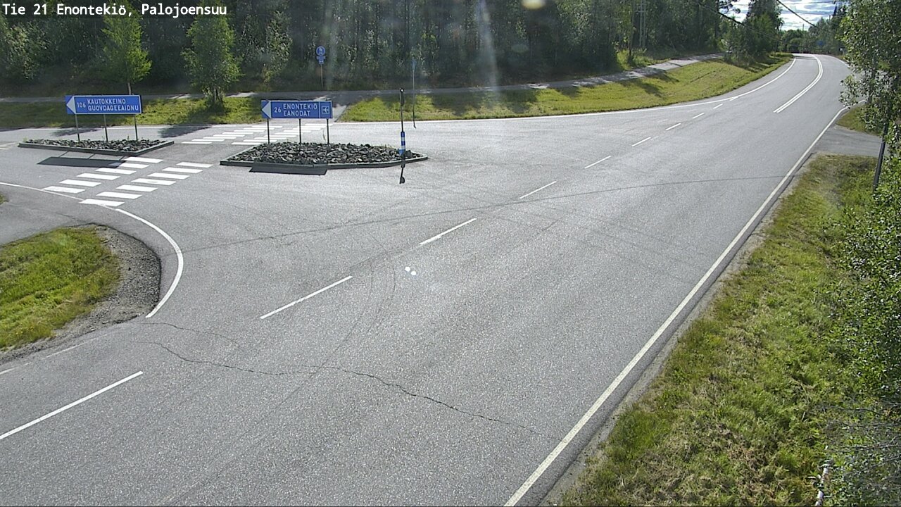 Weather Camera Image Road 21 Enontekiö, Palojoensuu, Enontekiö, Lappi