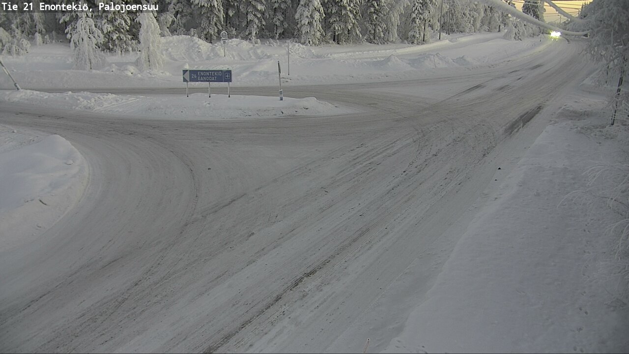Weather Camera Image Road 21 Enontekiö, Palojoensuu, Enontekiö, Lappi