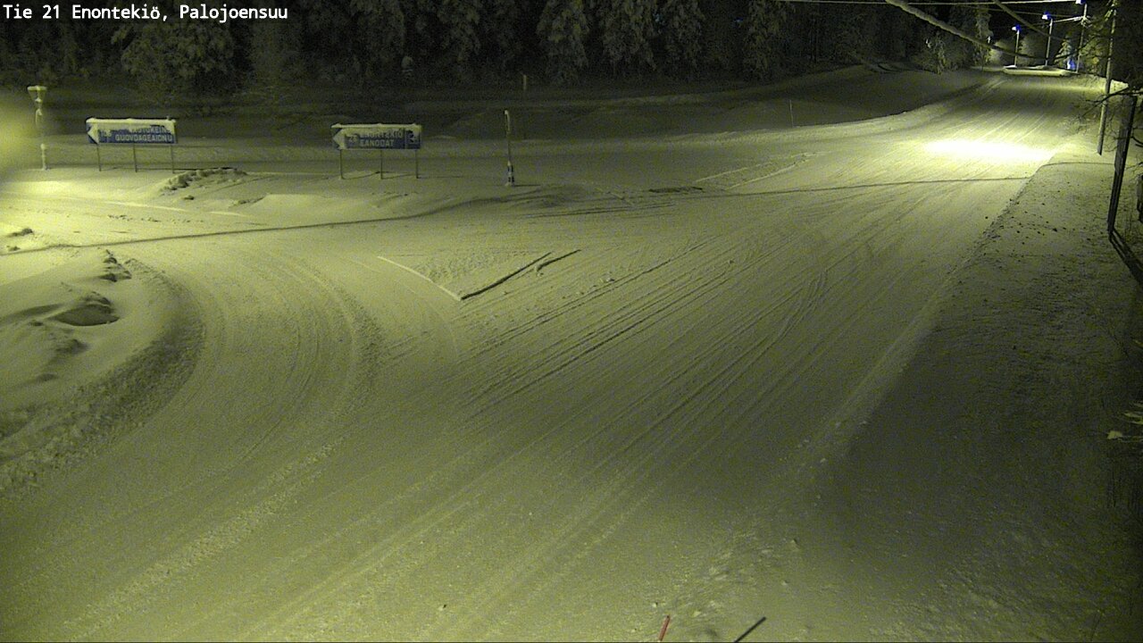 Weather Camera Image Väg 21 Enontekis, Palojoensuu, Enontekiö, Lappi