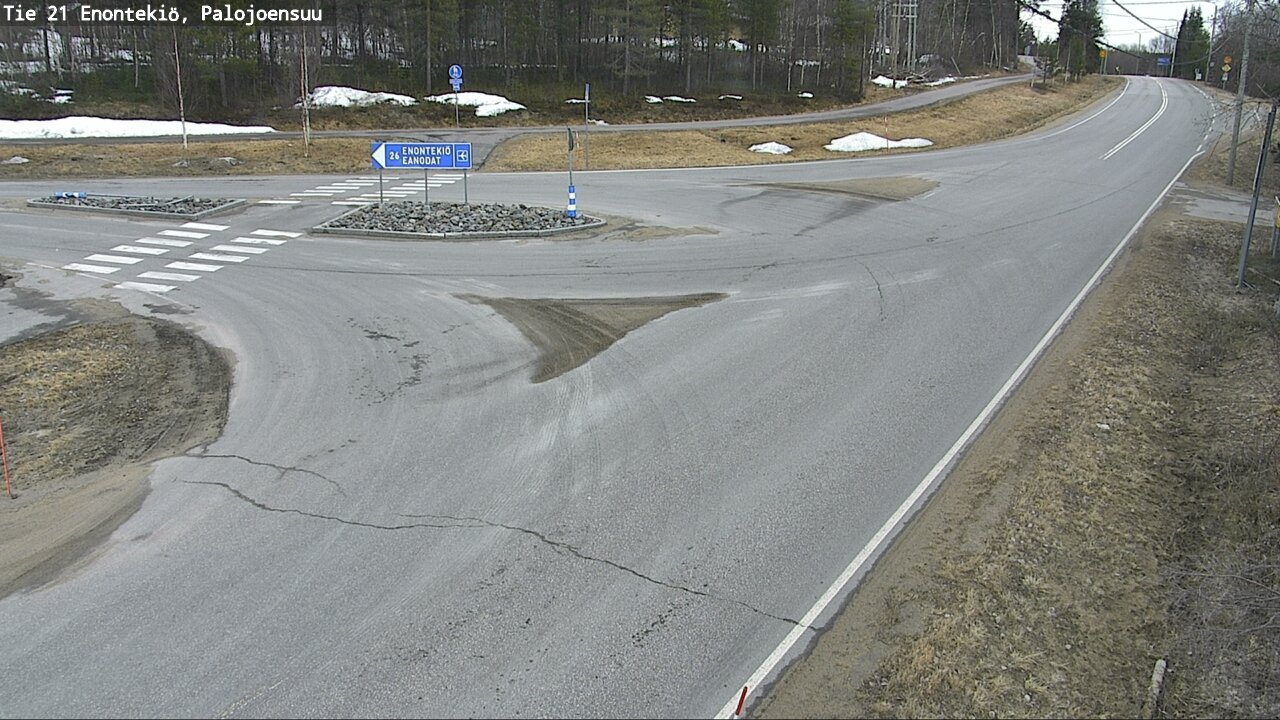 Weather Camera Image Väg 21 Enontekis, Palojoensuu, Enontekiö, Lappi